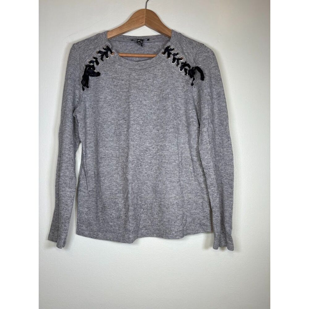 INC International Concepts Gray Sweater with bows